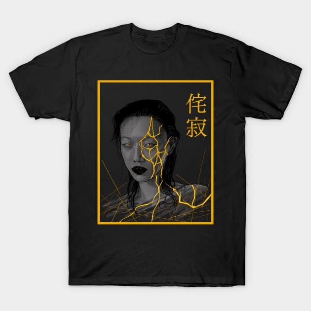 Kintsugi girl T-Shirt by Blacklinesw9